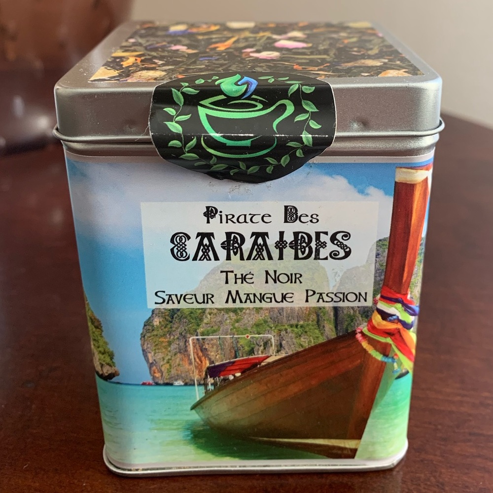 Lot of 5 Tea Metal Tins with Lids - Picture 8 of 14